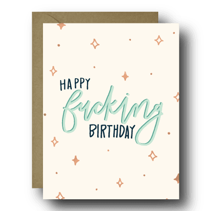 Magical Happy Fucking Birthday Greeting Card | A2