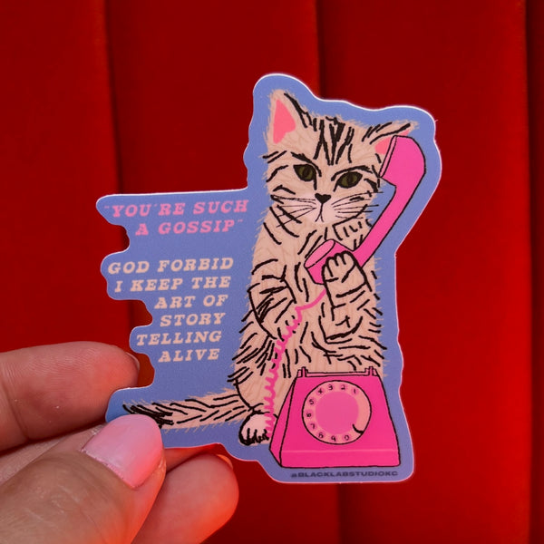 Gossip Art of Storytelling Waterproof Sticker