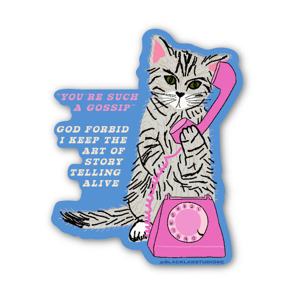 Gossip Art of Storytelling Waterproof Sticker