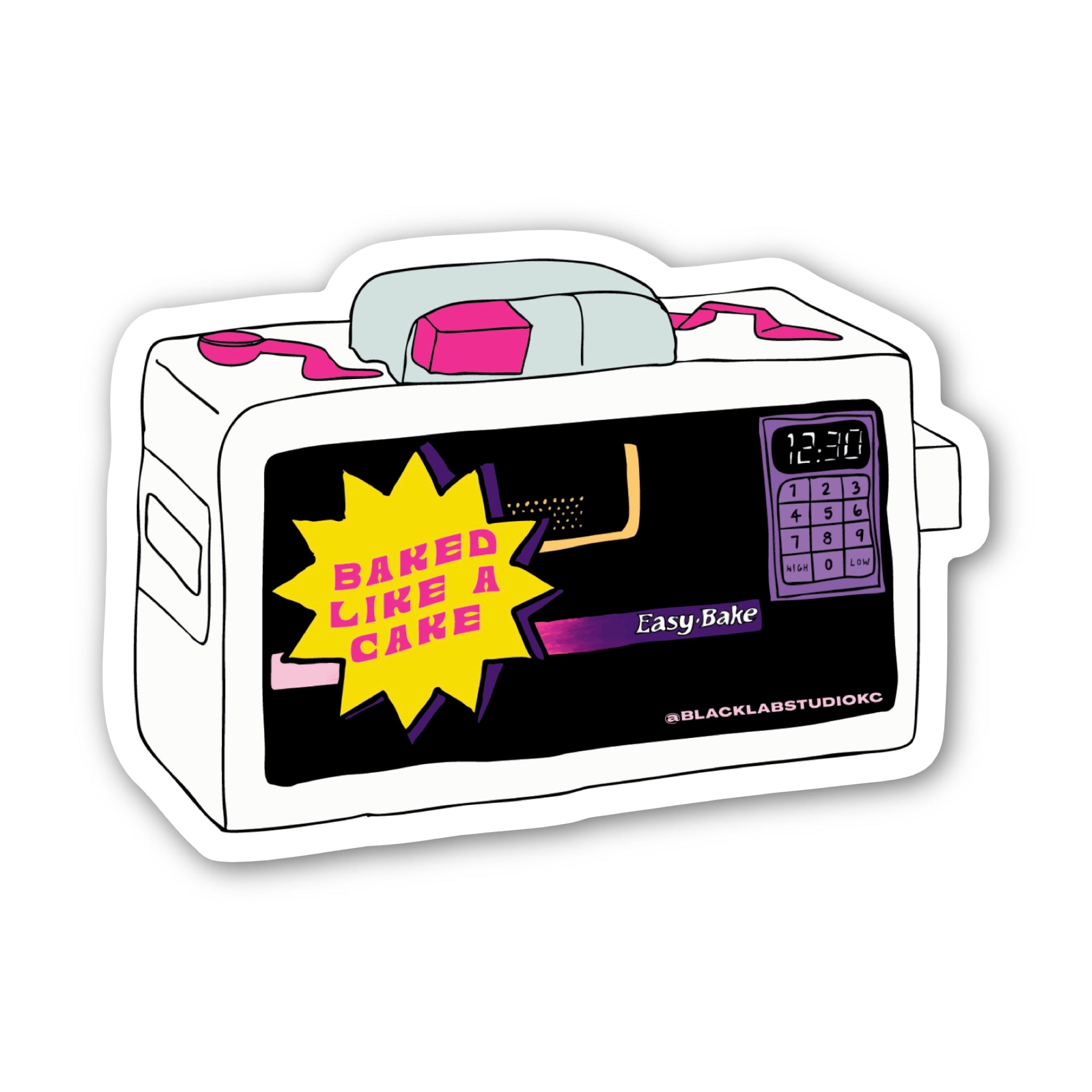 Baked Like A Cake Waterproof Sticker
