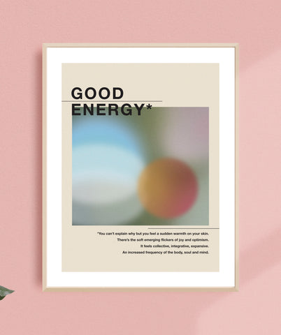 Good Energy 12x16 Art Print