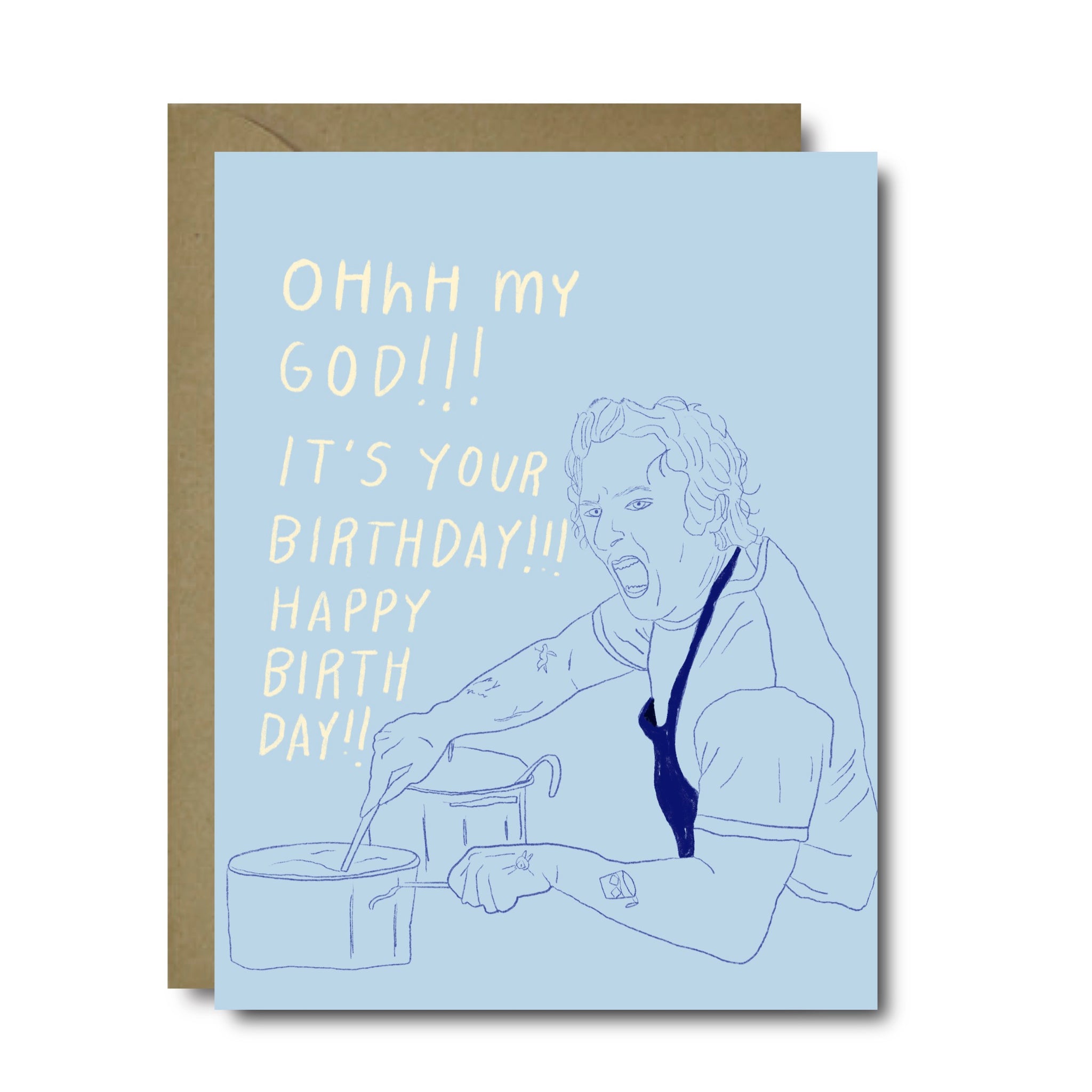 The Bear Oh My God Happy Birthday Birthday Greeting Card | A2