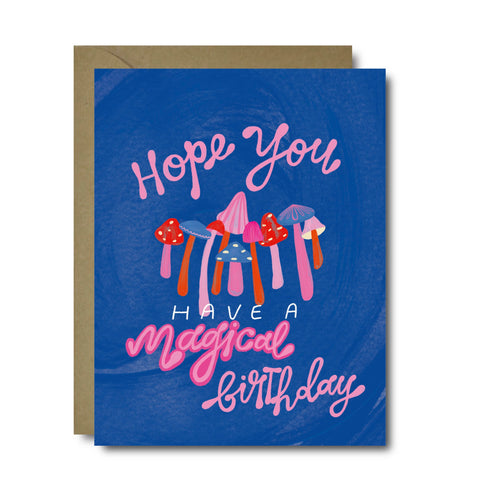 Magical Mushroom Birthday Greeting Card | A2