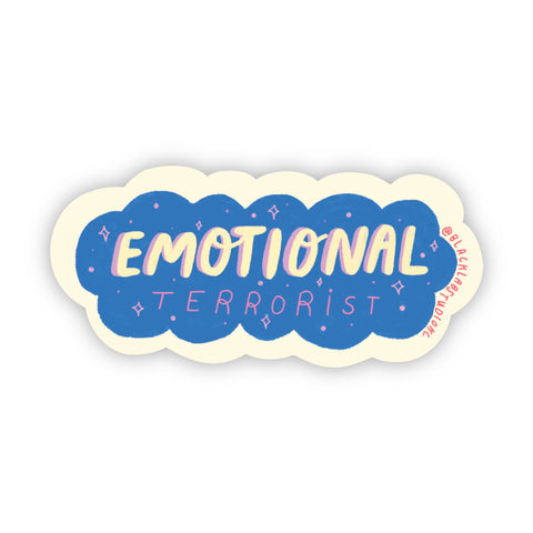 Emotional Terrorist Waterproof Sticker