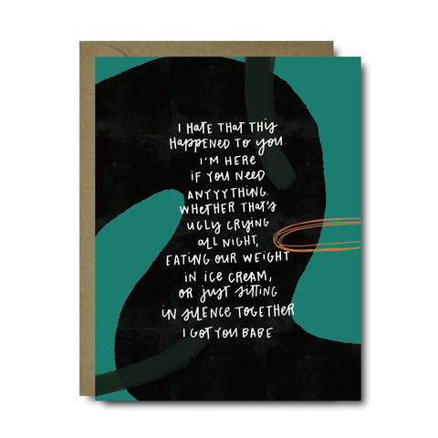 Hate This Happened Sympathy Greeting Card | A2