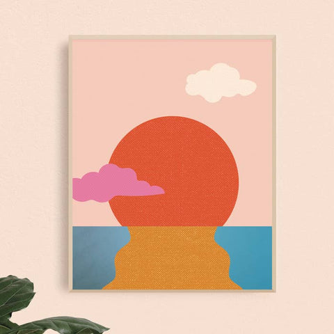 Pink Sunset 8x10 Art Print
