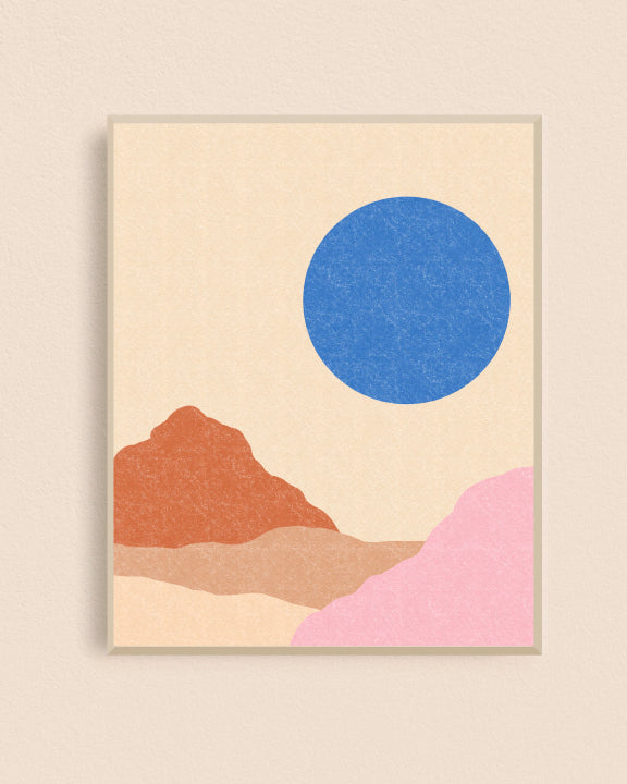 Blue Sun Desert 8x10 Art Print