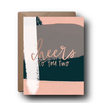 Cheers To You Two Wedding Greeting Card | A2