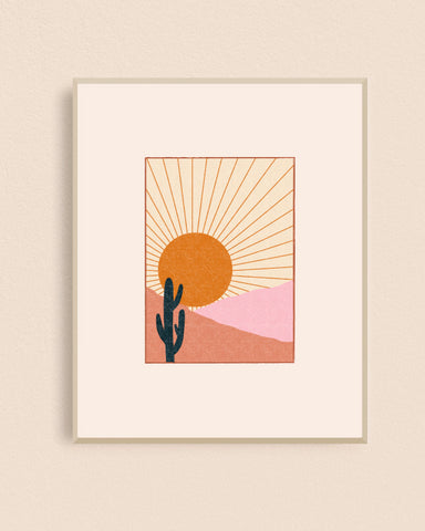 Cactus Desert 8x10 Art Print