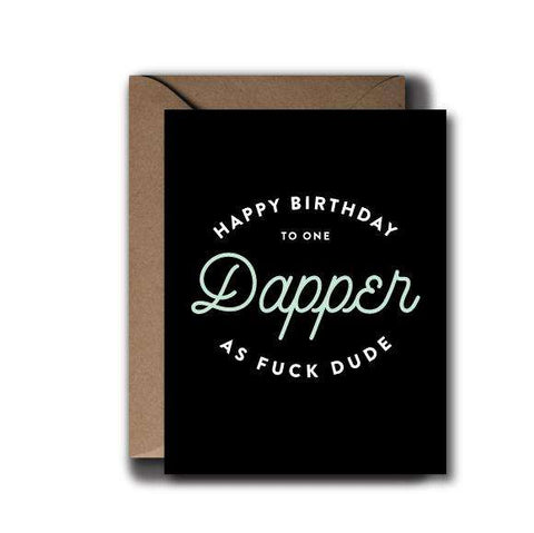 Dapper Dude Birthday Greeting Card | A2