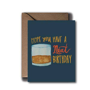 Neat Cocktail Birthday Greeting Card | A2