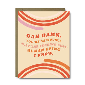 Best Human Being Love Greeting Card | A2