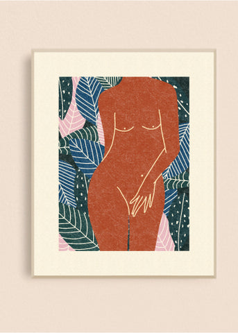 Jungle Nude 8x10 Art Print