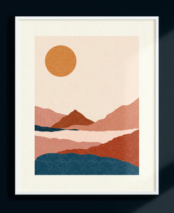 Dreamy Pink Desert 8x10 Art Print
