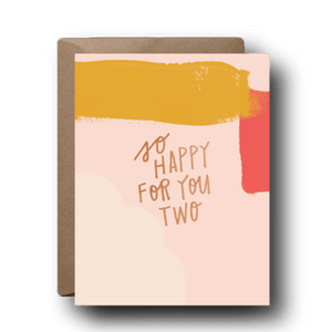 So Happy For You Two Wedding Greeting Card | A2