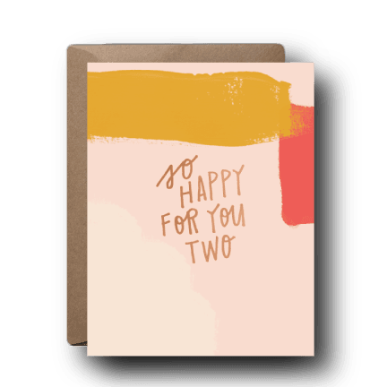So Happy For You Two Wedding Greeting Card | A2