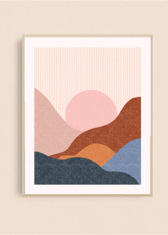 Striped Desert 8x10 Art Print