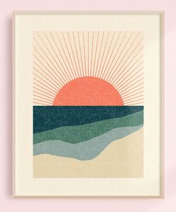 Sunburst Fields 8x10 Art Print