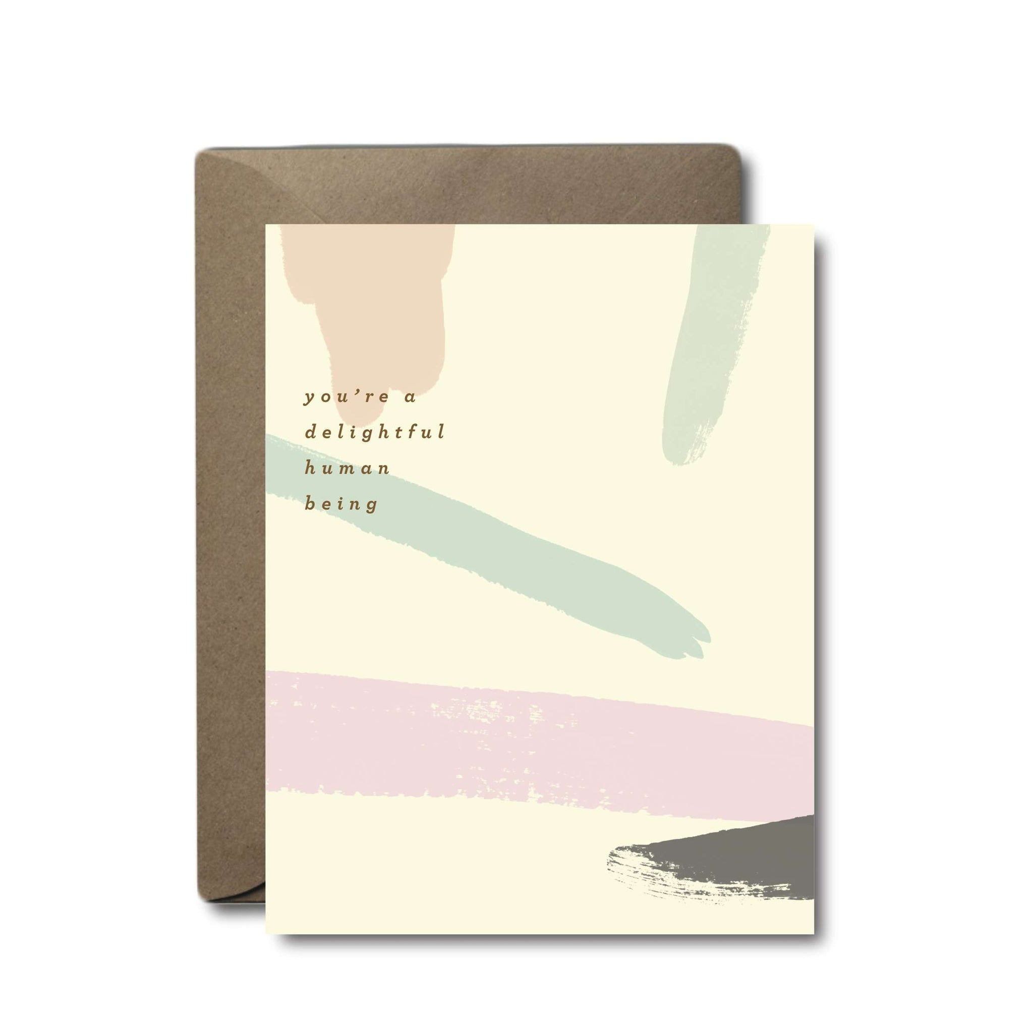 Delightful Human Being Thank You Greeting Card | A2