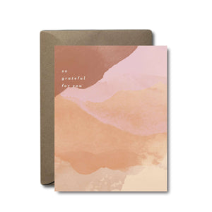 Grateful For You Thank You Greeting Card | A2