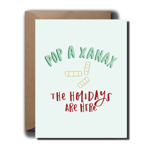 Xanax Christmas Seasonal Greeting Card | A2