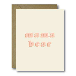 Retro Mama Bear Mother's Day Seasonal Greeting Card | A2