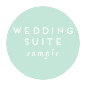 Sample Wedding Suite | Available for All Wedding Suites
